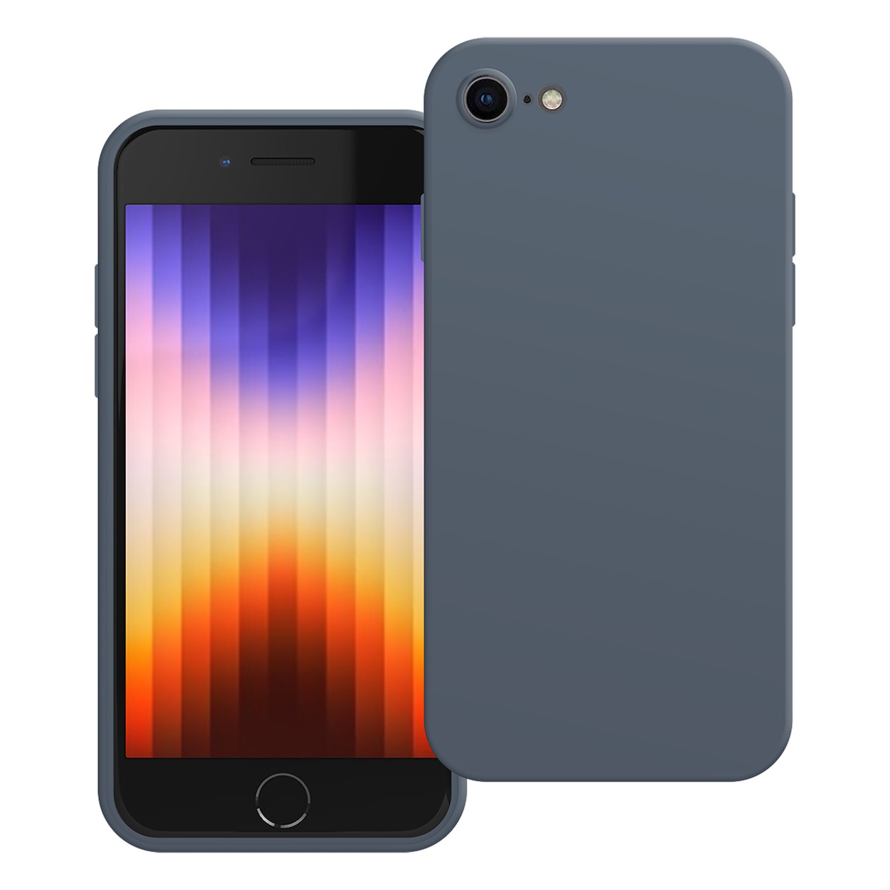 Just in Case Premium Liquid Color TPU Case voor Apple iPhone SE 2022 Telefoonhoesje Blauw