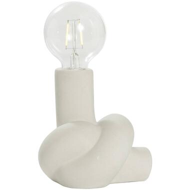 Tafellamp Knoop - off-white keramiek - 23x15x14 cm - Leen Bakker