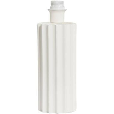 Lampvoet Linne - wit keramiek - 33,5xØ12 cm - Leen Bakker