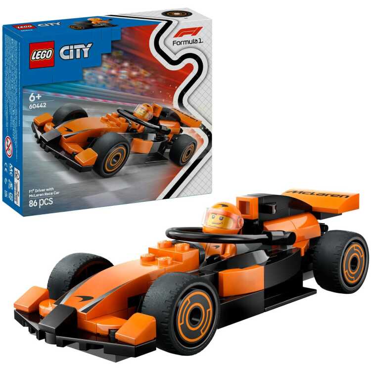 LEGO City - F1 coureur met McLaren racewagen constructiespeelgoed 60442