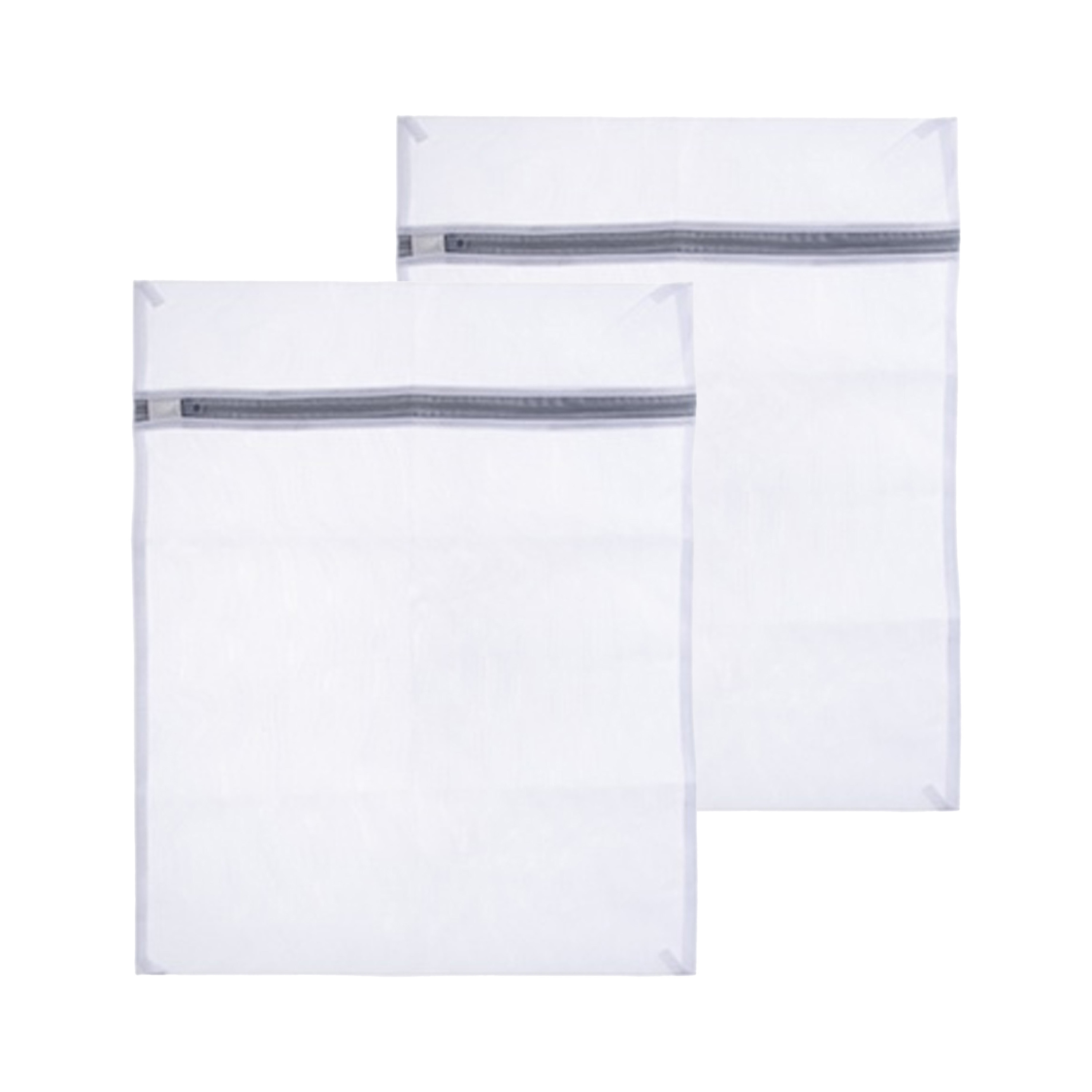 Stevige Waszak voor delicaat wasgoed - 2x - lingerie/bh waszak - wit - 50 x 40 cm -