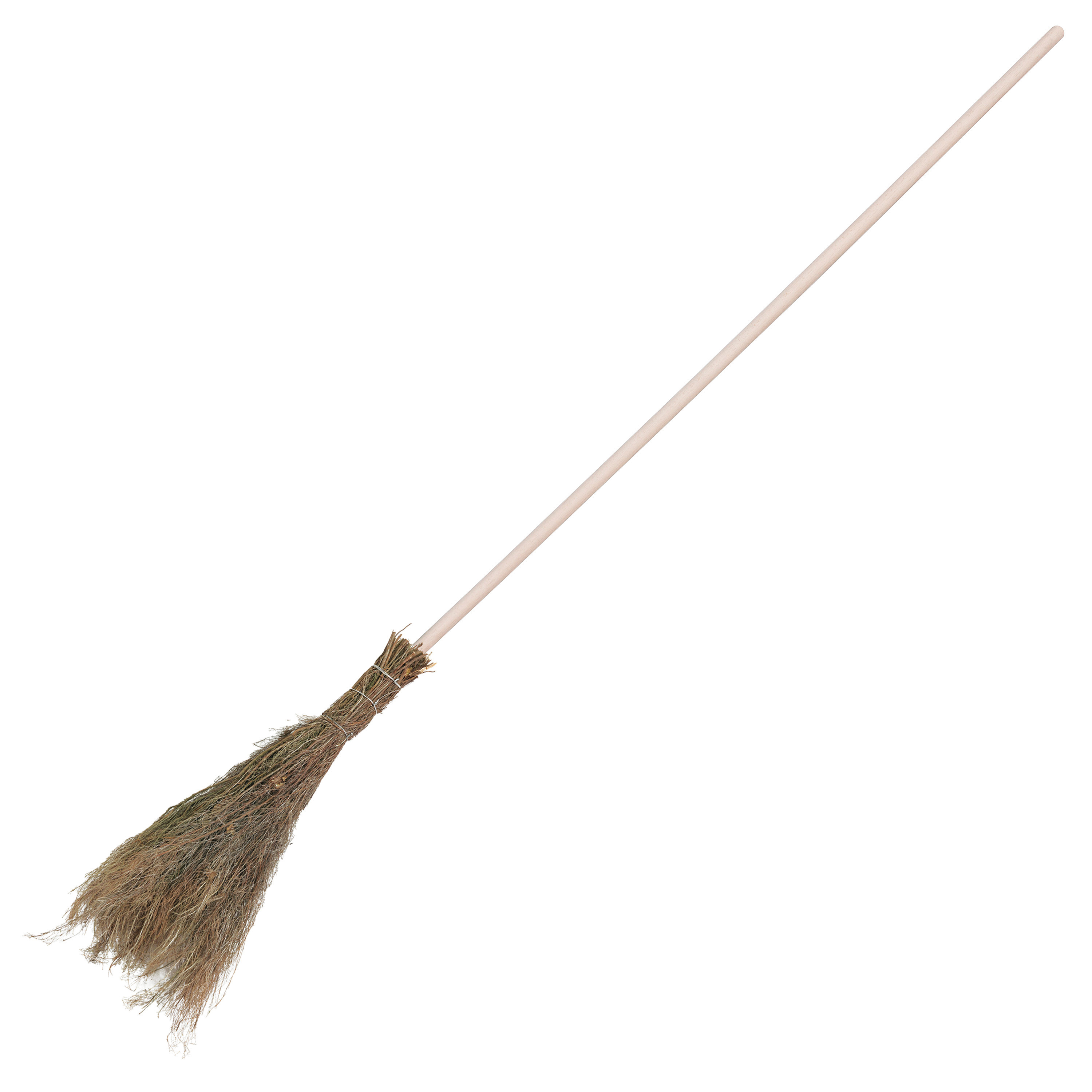 Takkenbezem met houten steel van 140 cm - Buiten - Natuurlijke takken -