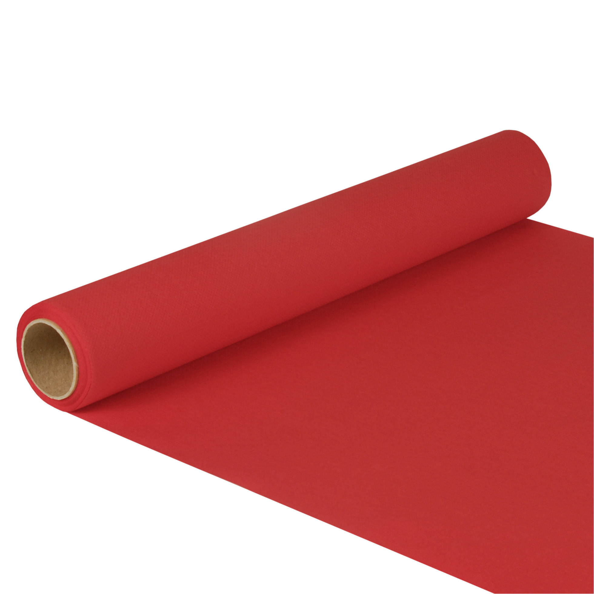 Tafelloper - rood - 500 x 40 cm - papier - tafelkleed loper - tafelversiering -