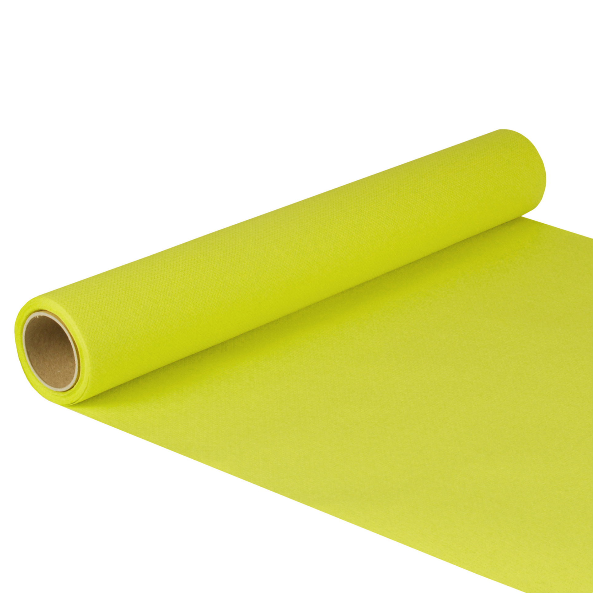 Tafelloper - limegroen - 500 x 40 cm - papier - tafelkleed loper - tafelversiering -