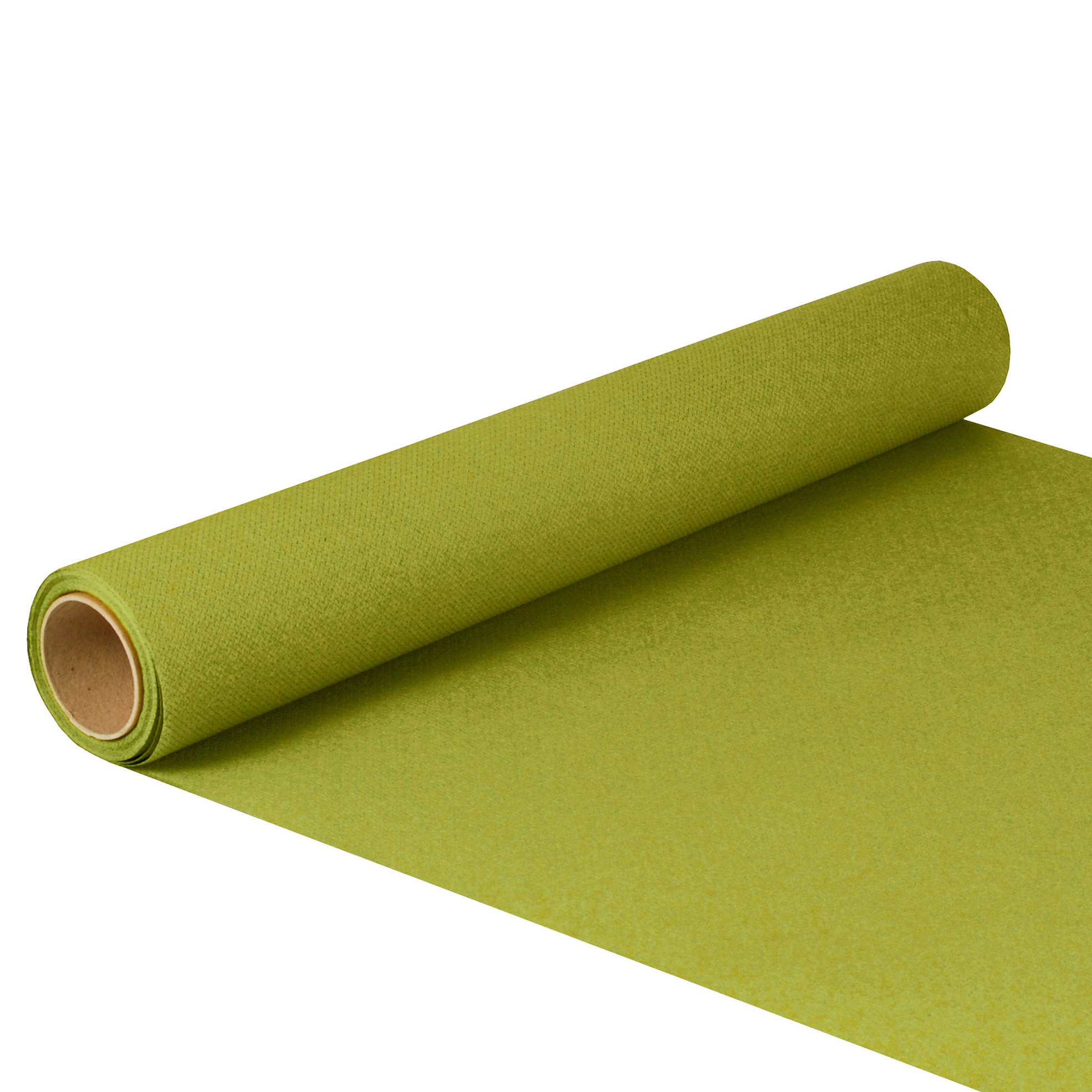 Tafelloper - groen - 500 x 40 cm - papier - tafelkleed loper - tafelversiering -