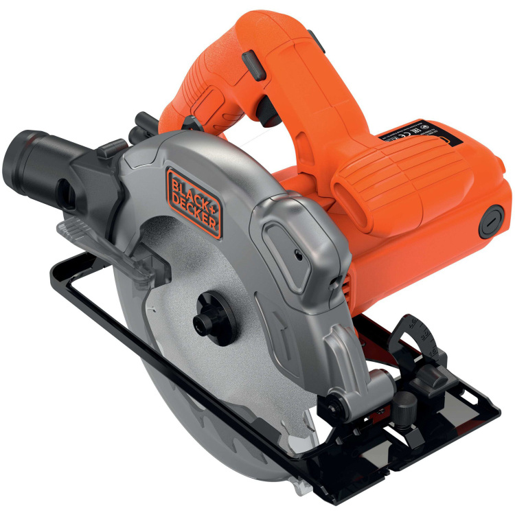 BLACK+DECKER 1250W 190mm Cirkelzaag CS1250LKA-QS handcirkelzaag Incl. koffer met 2x zaagblad