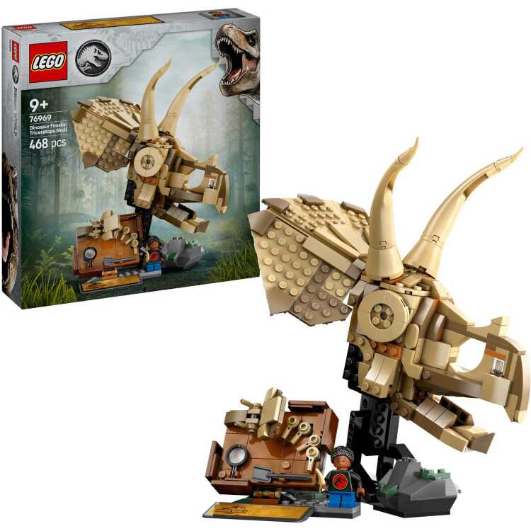 LEGO Jurassic World - Dinosaurusfossielen: Triceratops schedel constructiespeelgoed 76969