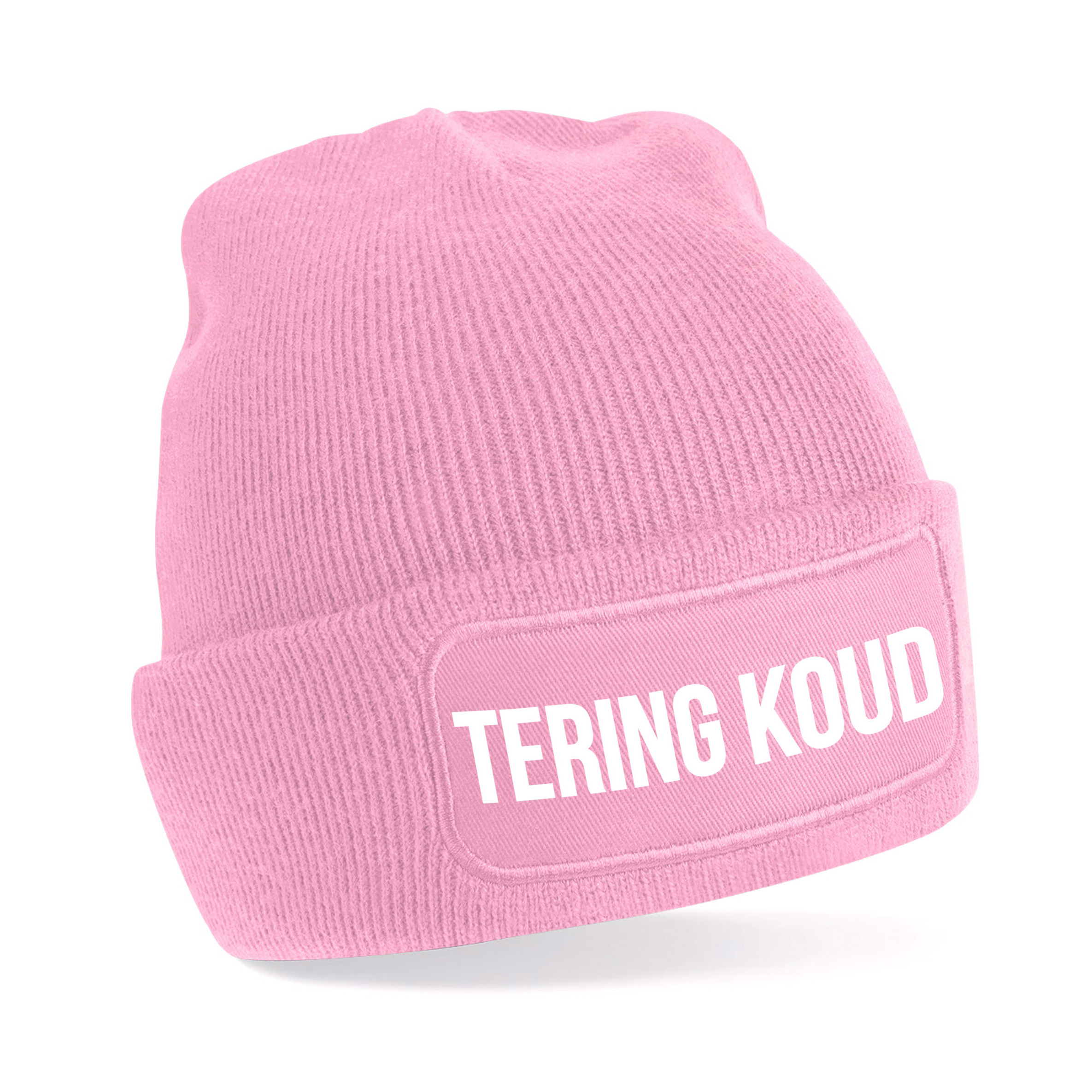 Tering koud muts unisex - one size - roze - apres-ski muts One size -