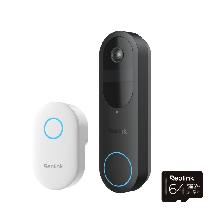 Reolink D340B Smart 2K+ Wired WiFi video deurbel met gong deurbel 64 GB SD-kaart inbegrepen