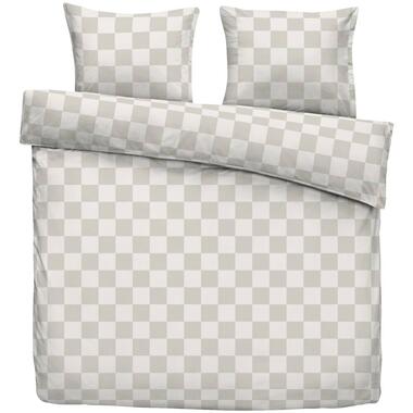 Dekbedovertrek Lyn - beige - 200x200/220 cm - Leen Bakker