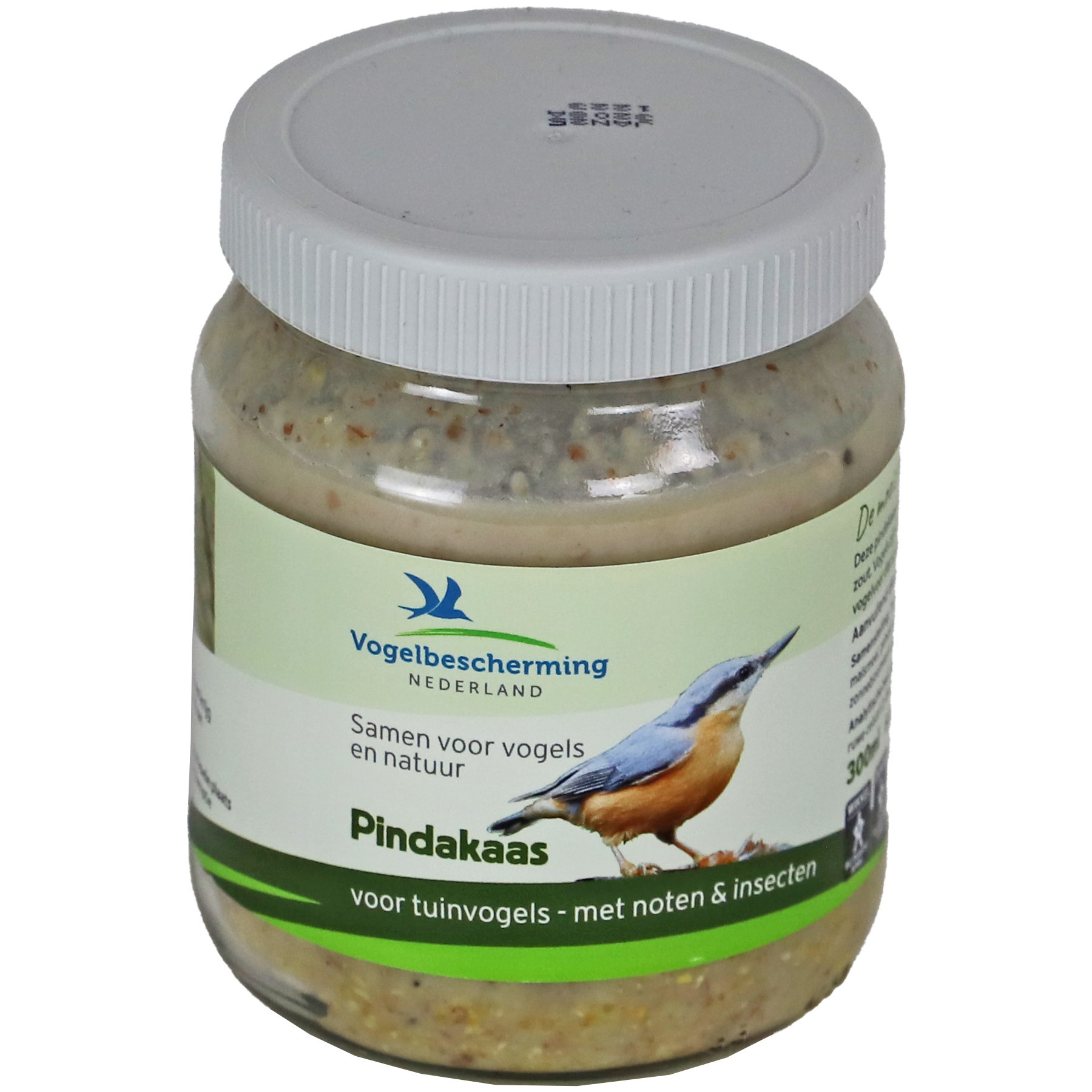 Vogelpindakaas - met noten en insecten - 330 gram - in een pot -
