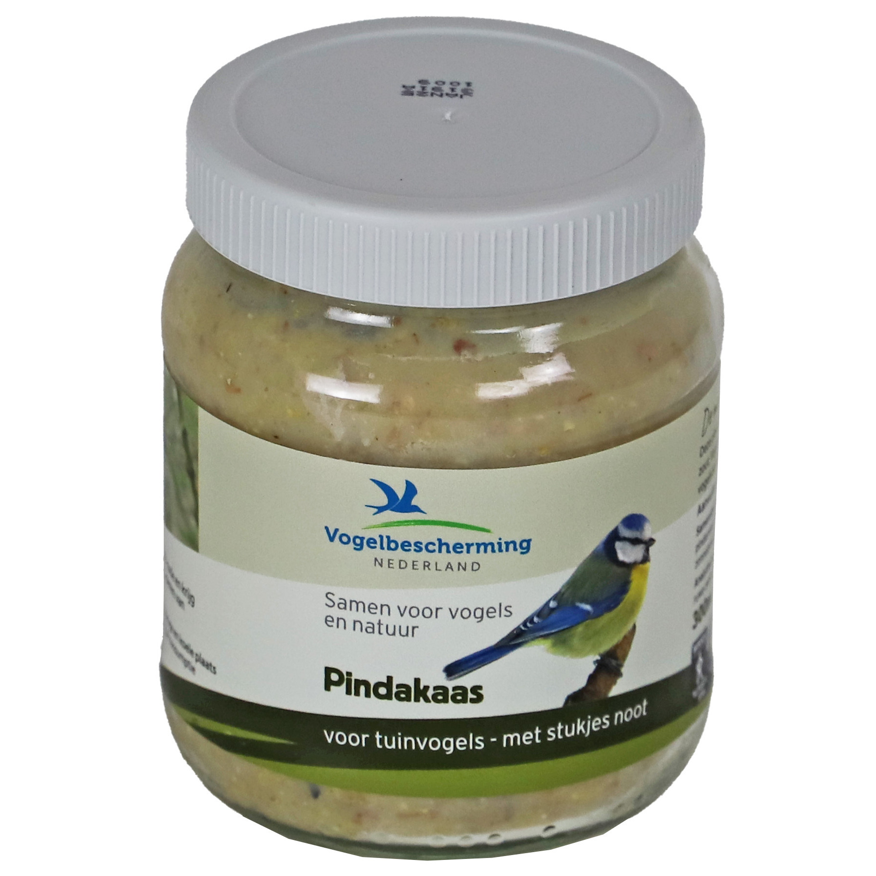 Vogelpindakaas met noten - 330 gram - in een pot -