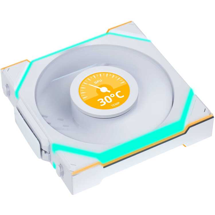 Lian Li UNI FAN SL120 LCD Wireless case fan 4-pin PWM fan-connector
