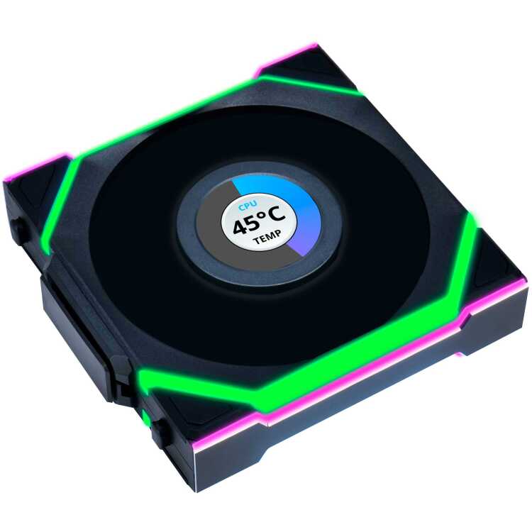 Lian Li UNI FAN SL120 LCD Wireless case fan 4-pin PWM fan-connector