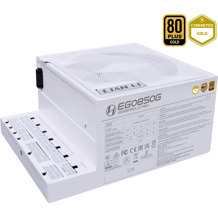 Lian Li Edge Gold 850W White voeding