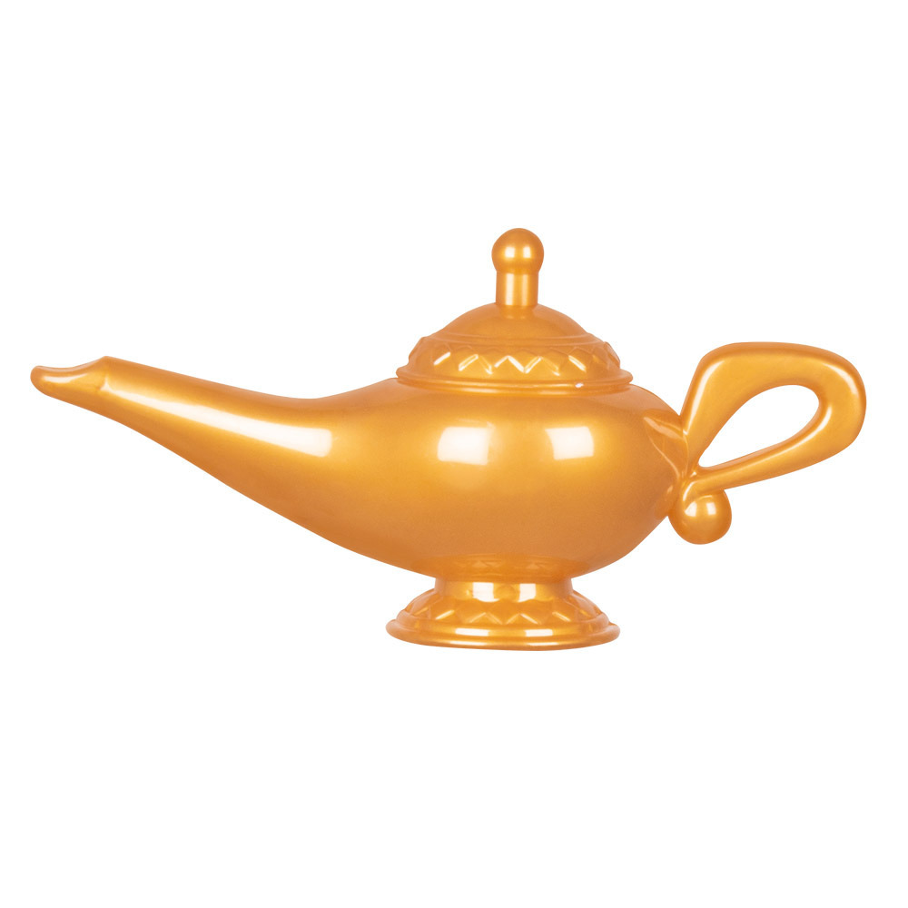 Magische lamp verkleed accessoire - goud - kunststof - 1001 nacht/Arabisch feest thema wonderlamp -