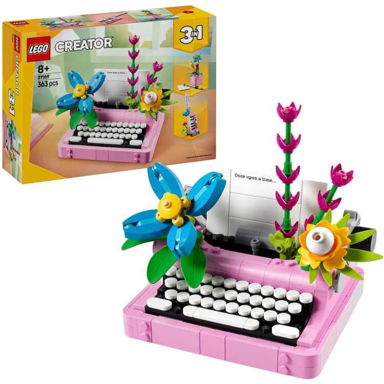 LEGO Creator 3-in-1 - Typemachine met bloemen constructiespeelgoed 31169