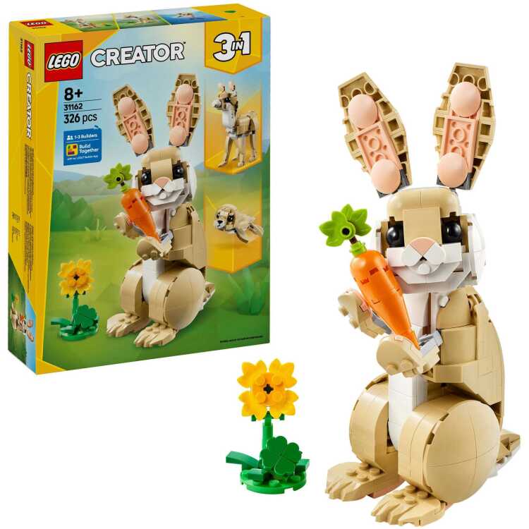 LEGO Creator 3-in-1 - Lief konijn constructiespeelgoed 31162