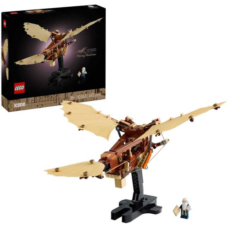 LEGO Icons - De vliegmachine van Leonardo da Vinci constructiespeelgoed 10363
