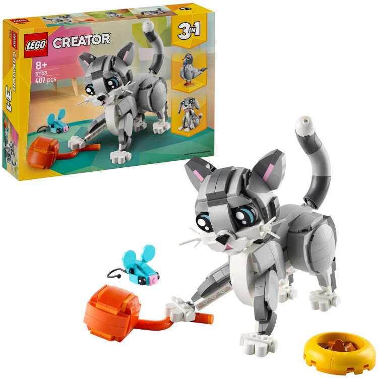 LEGO Creator 3-in-1 - Speelse kat constructiespeelgoed 31163