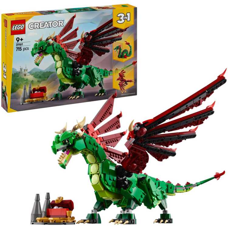 LEGO Creator 3-in-1 - Middeleeuwse draak constructiespeelgoed 31161
