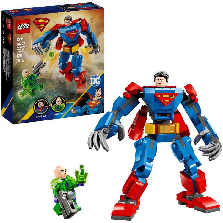 LEGO DC Super Heroes - Superman mecha vs. Lex Luthor constructiespeelgoed 76302