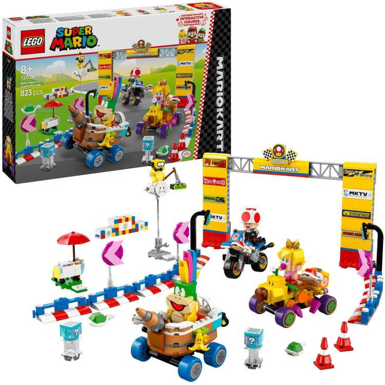 LEGO Super Mario - Mario Kart - Baby Peach en grand prix-set constructiespeelgoed 72036