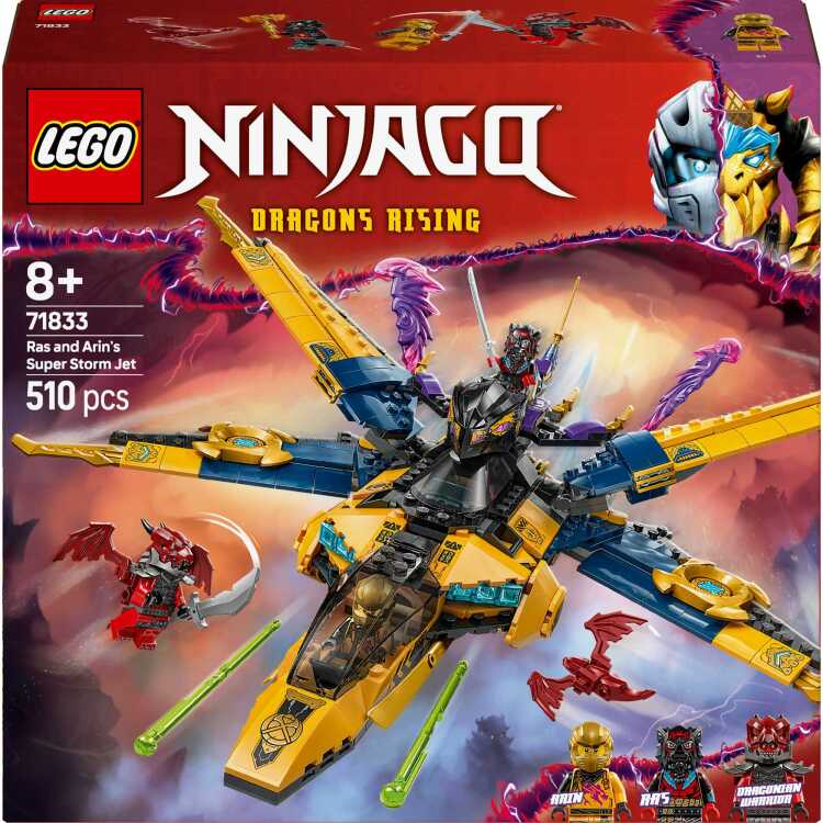 LEGO Ninjago - Ras en Arins superstormvliegtuig constructiespeelgoed 71833