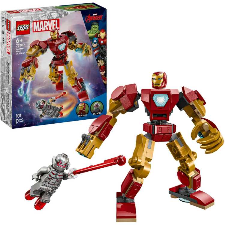 LEGO Marvel Super Heroes - Iron Man mecha vs. Ultron constructiespeelgoed 76307