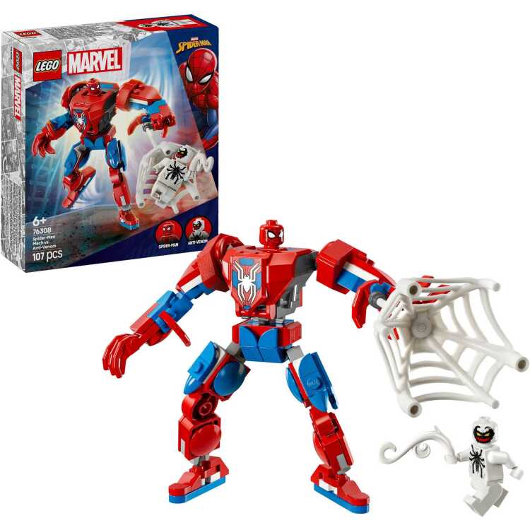 LEGO Marvel Super Heroes - Spider-Man mecha vs. Anti-Venom constructiespeelgoed 76308