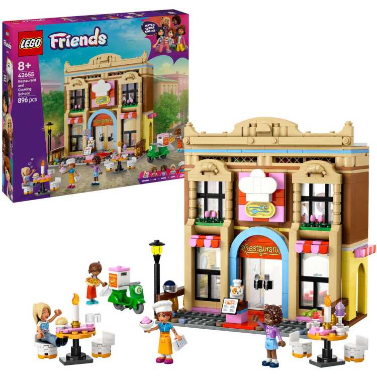 LEGO Friends - Restaurant en kookschool constructiespeelgoed 42655