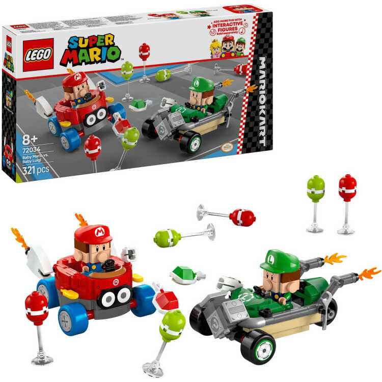 LEGO Super Mario - Mario Kart - Baby Mario vs. Baby Luigi constructiespeelgoed 72034