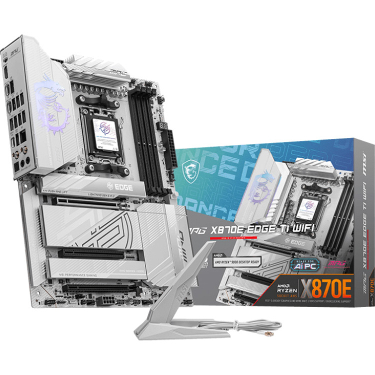 MSI MPG X870E EDGE TI WIFI moederbord 5 Gb-LAN, Wi-Fi 7, BT, Sound, ATX