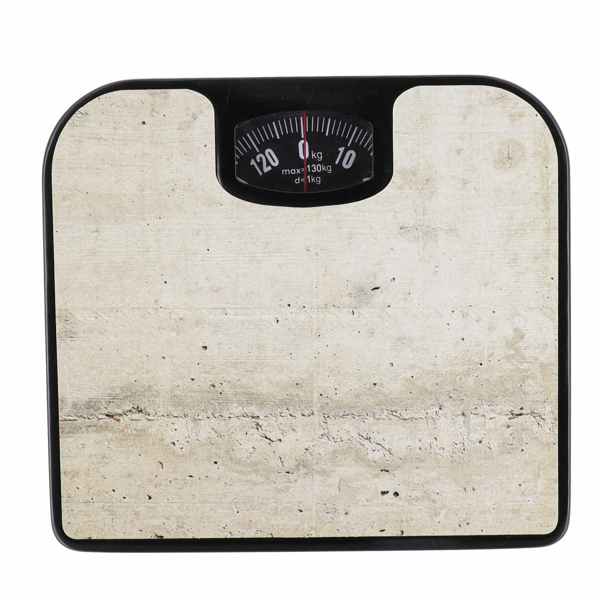Personen weegschaal - beton look - kunststof - 27 x 24 cm - personenweegschalen -
