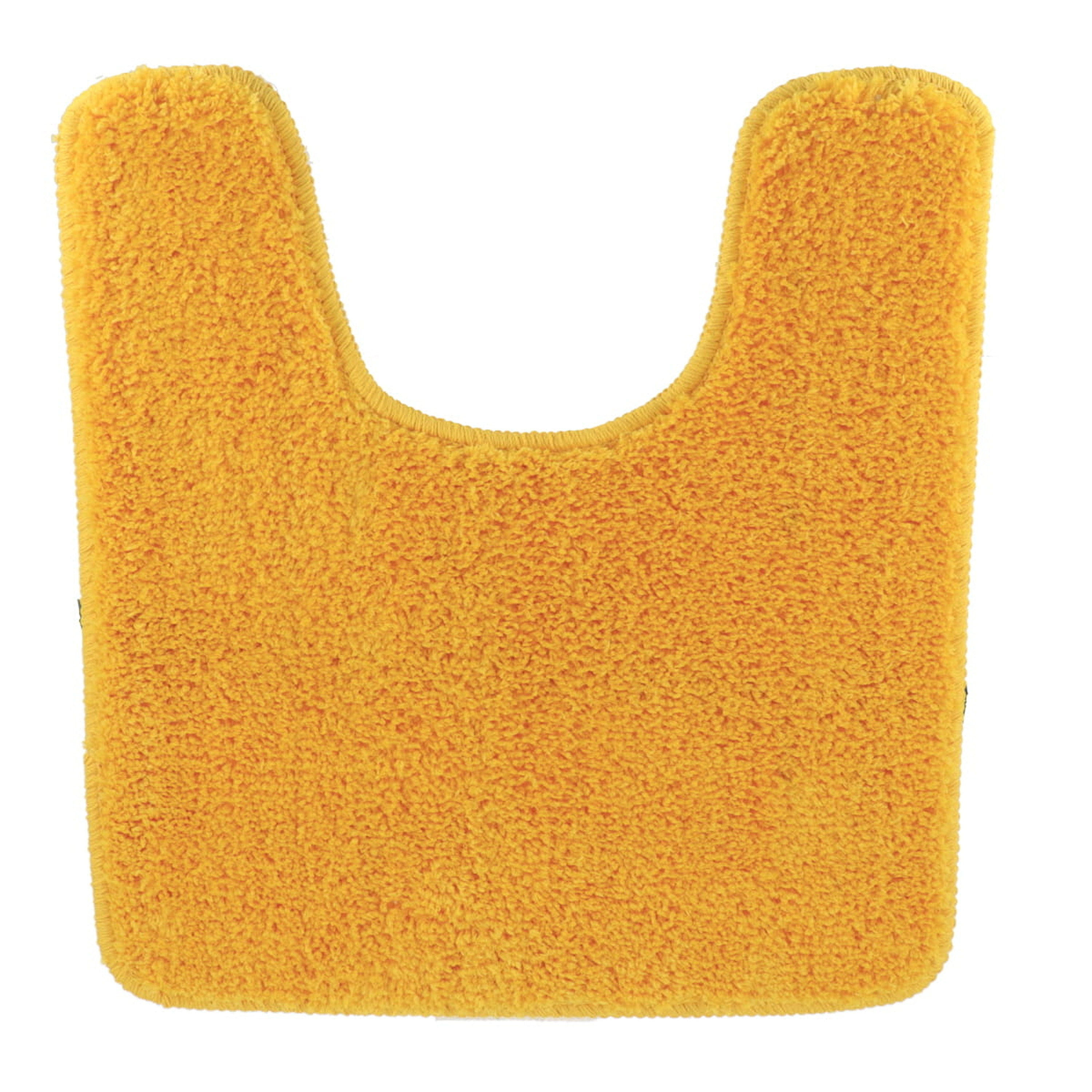 Tendance Toiletmat/wc mat Aquarius - anti slip - microvezel - okergeel - 45 x 50 cm - badkamer mat -
