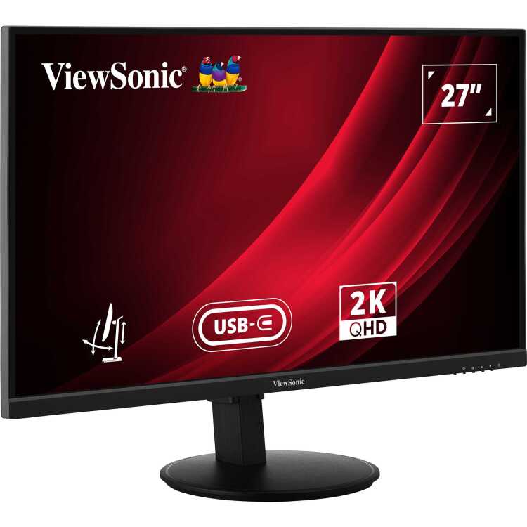 ViewSonic VG2709-2K-MHDU-2 ledmonitor 1x HDMI, 1x DisplayPort, USB-C, USB-A, USB-B, 100Hz