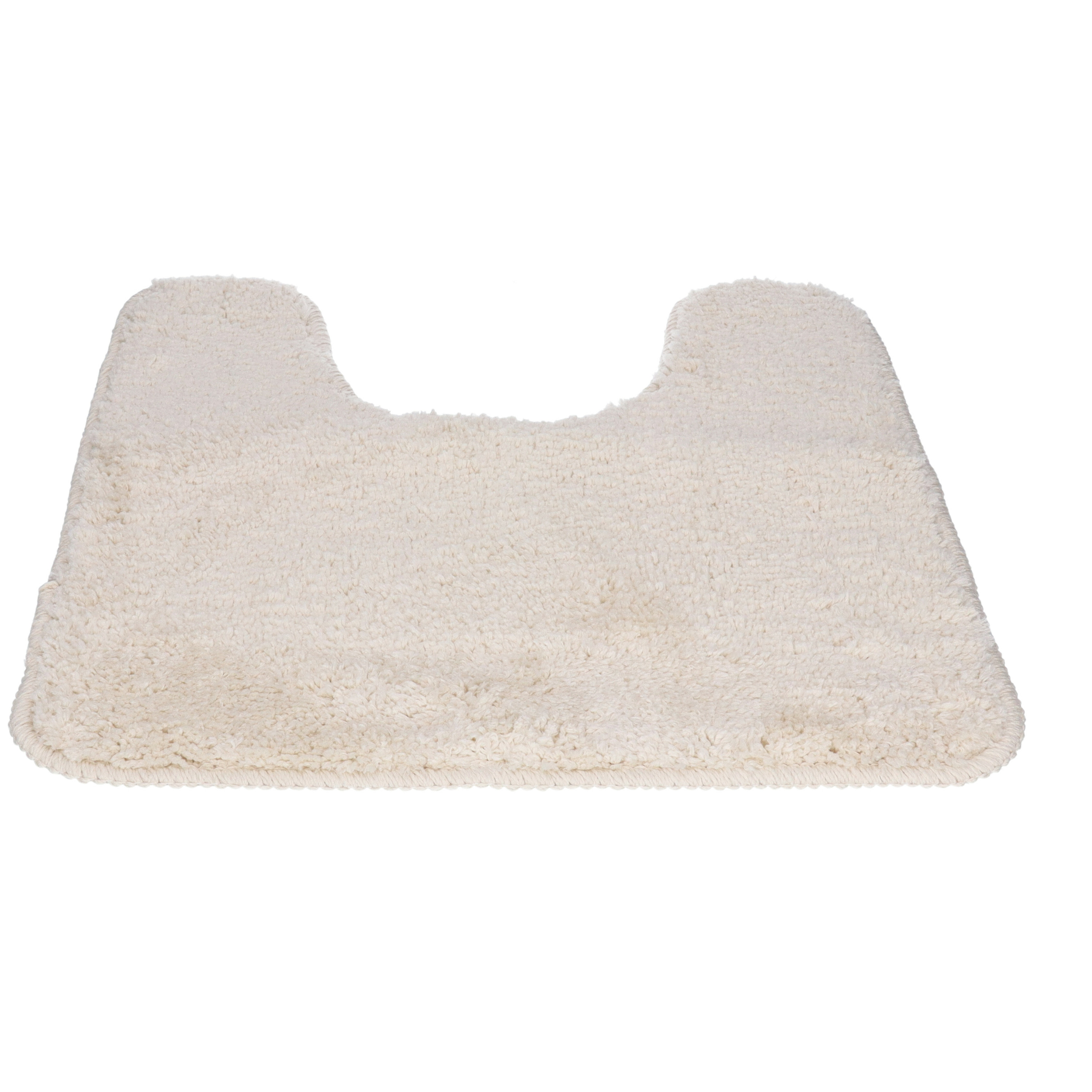 Tendance Toiletmat/wc mat Aquarius - anti slip - microvezel - creme wit - 45 x 50 cm - antislip -