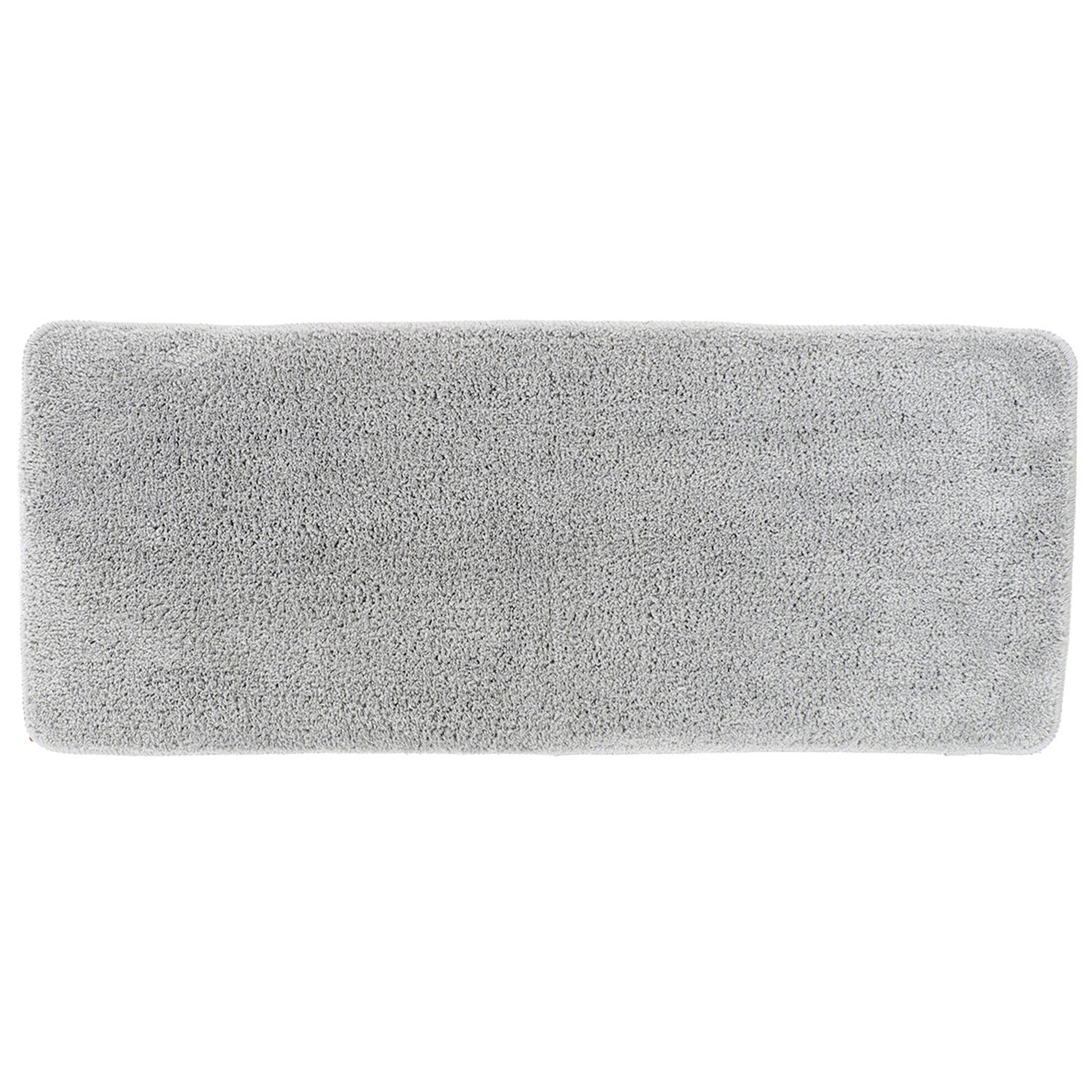 Tendance Badmat Aquarius - microfiber - hoogpolig - extra lang - lichtgrijs - 50 x 120 cm - antislip -
