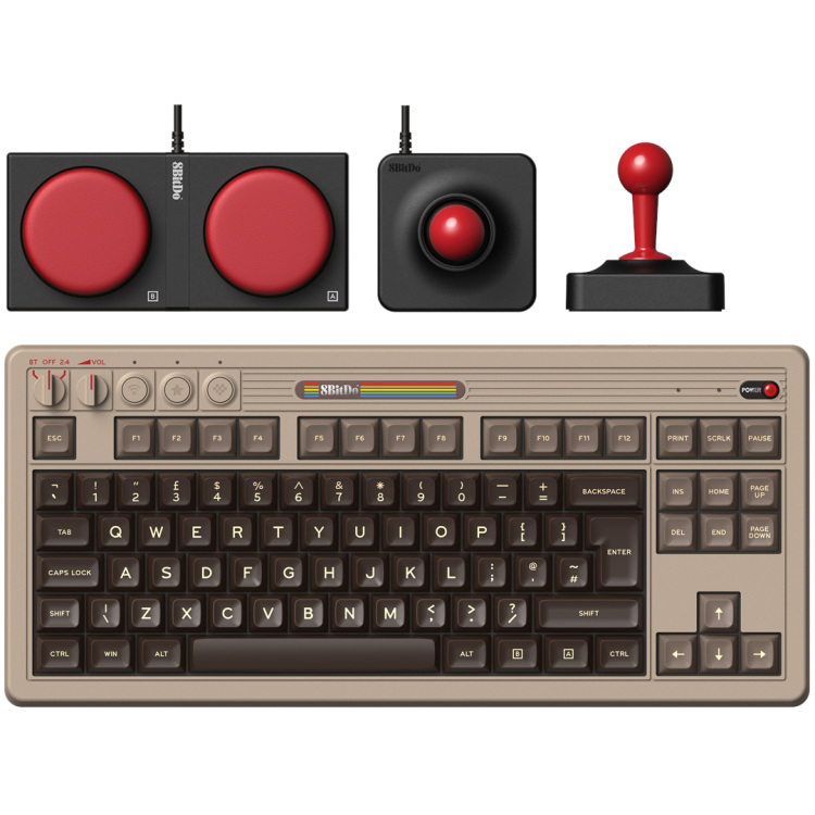 8BitDo Mechl ISO Keyboard C64 Edition desktopset