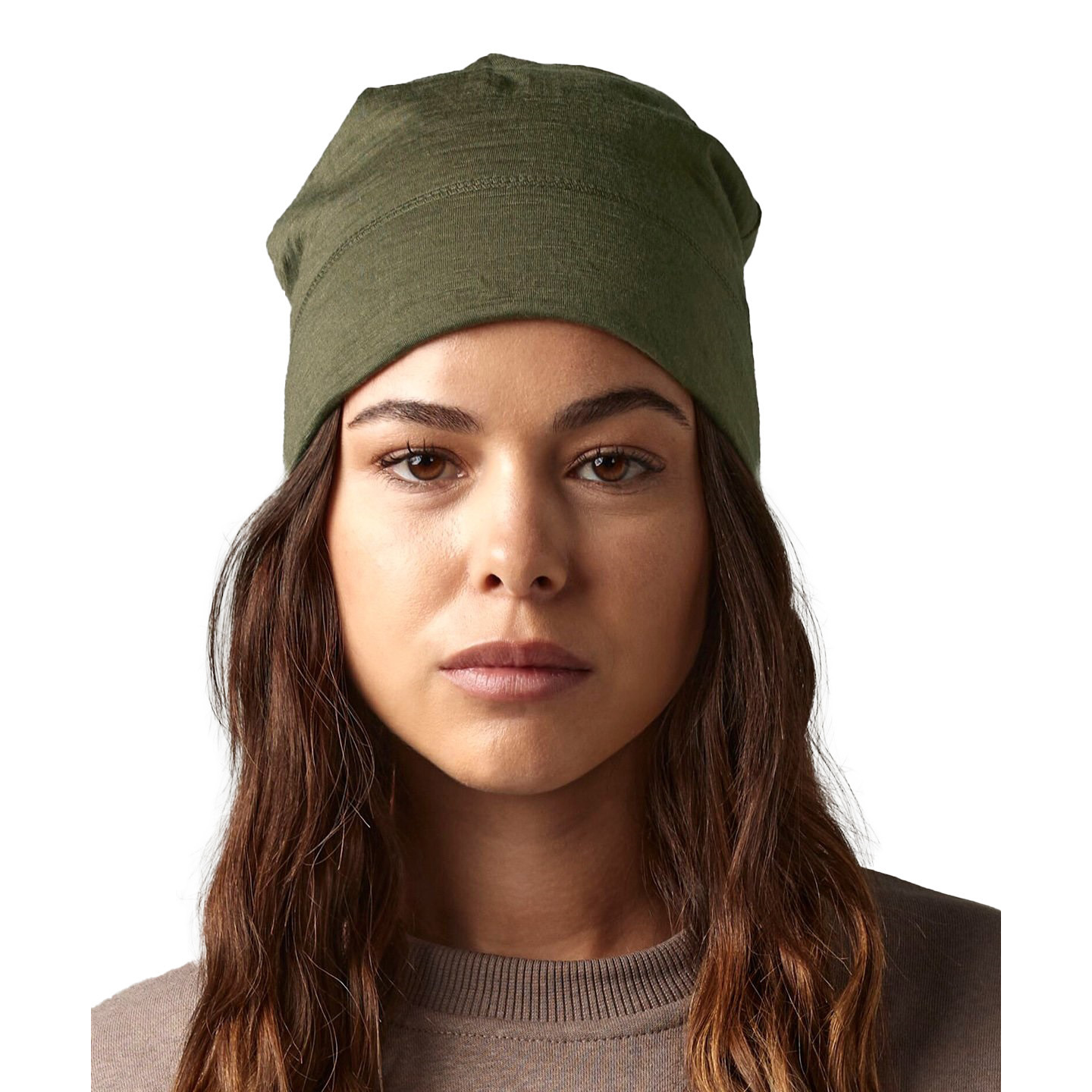Wintermuts Beanie Malmo - legergroen - heren/dames - merino wol One size -