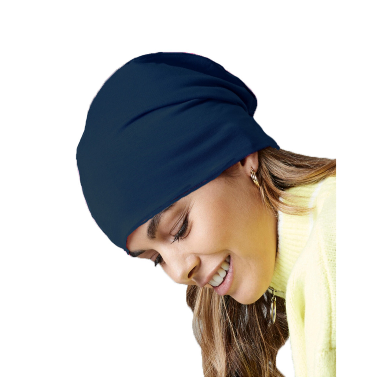 Wintermuts Beanie Hemsedal - donkerblauw - heren/dames - katoen One size -