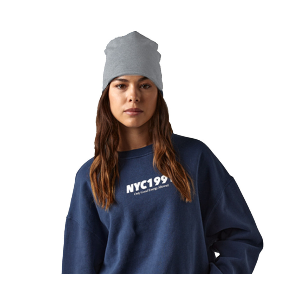 Wintermuts Beanie Kiruna - lichtgrijs - heren/dames - jersey One size -