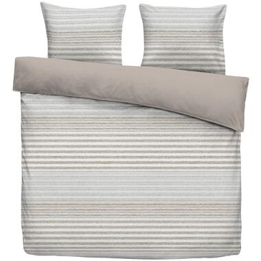 Dekbedovertrek Hidde - beige/blauw - 240x220 cm - Leen Bakker