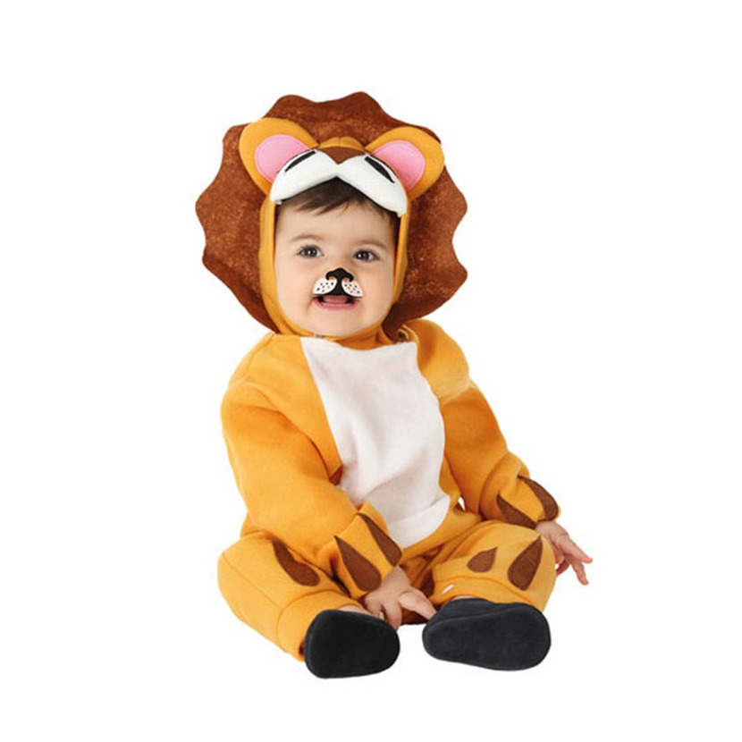 Verkleed set voor peuters - leeuw - bruin - 2-delig - carnaval verkleedkleding 12-24 maanden (80-92) -