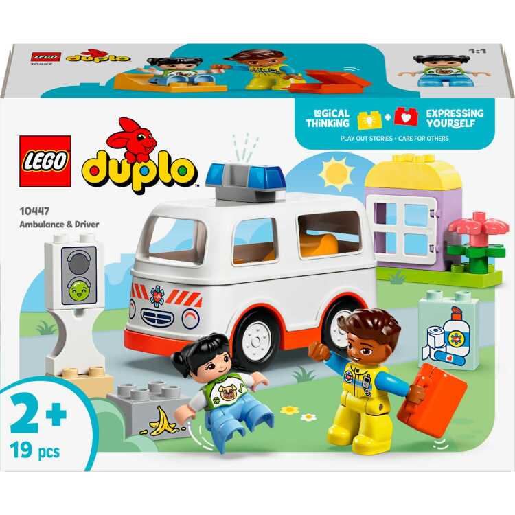 LEGO DUPLO - Ambulance met chauffeur constructiespeelgoed 10447