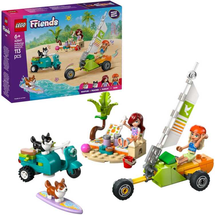 LEGO Friends - Surf- en scooterplezier met de honden constructiespeelgoed 42641
