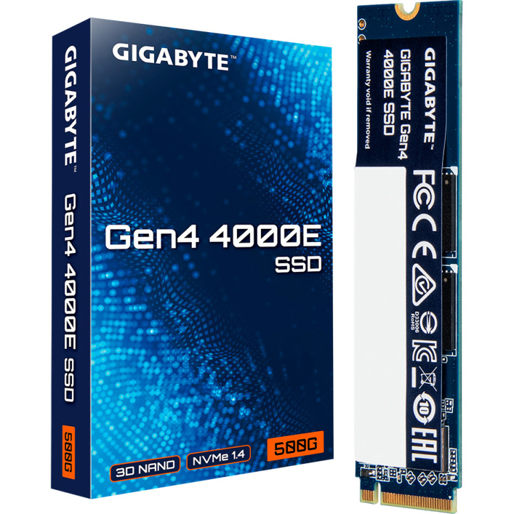 GIGABYTE Gen4 4000E 500 GB ssd G440E500G, PCIe 4.0 x4, NVMe, M.2 2280