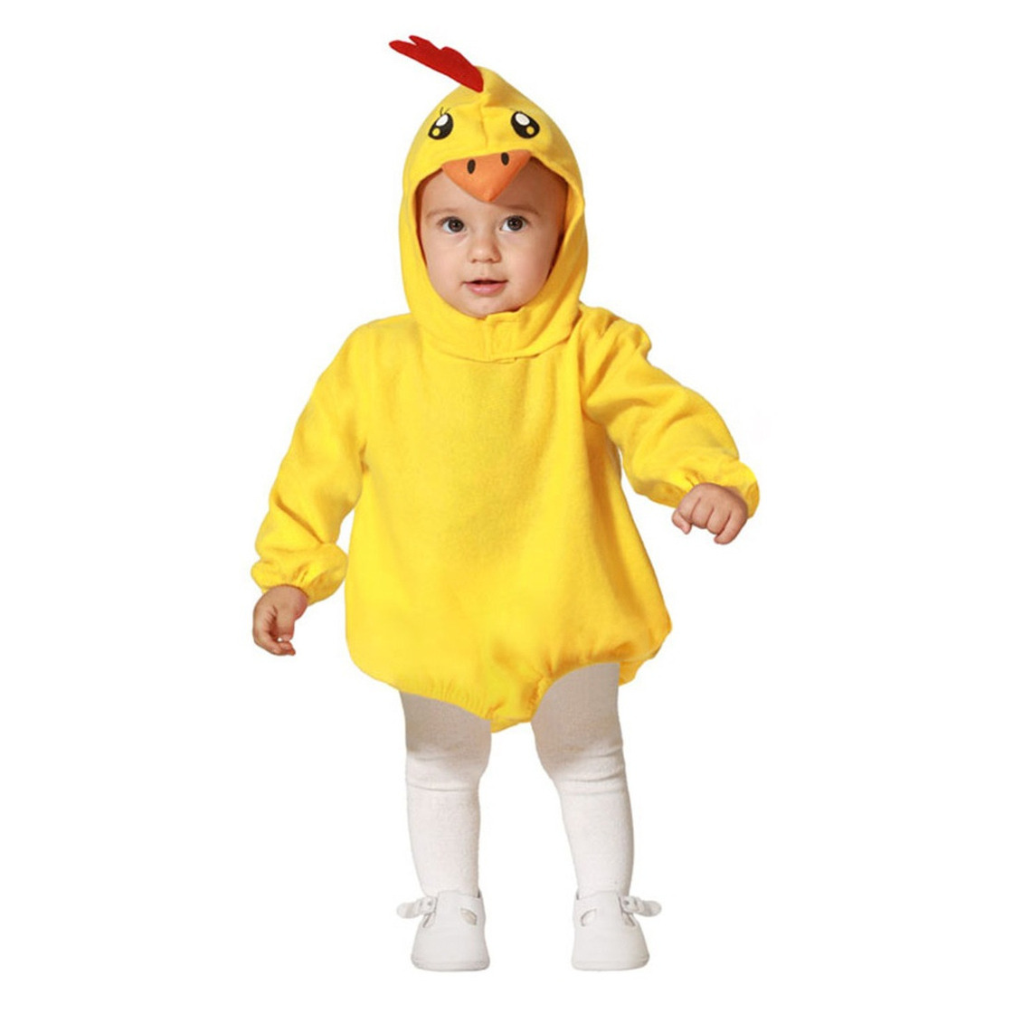 Verkleed set voor peuters - kuikentje - geel - 2-delig - carnaval verkleedkleding 12-24 maanden (80-92) -