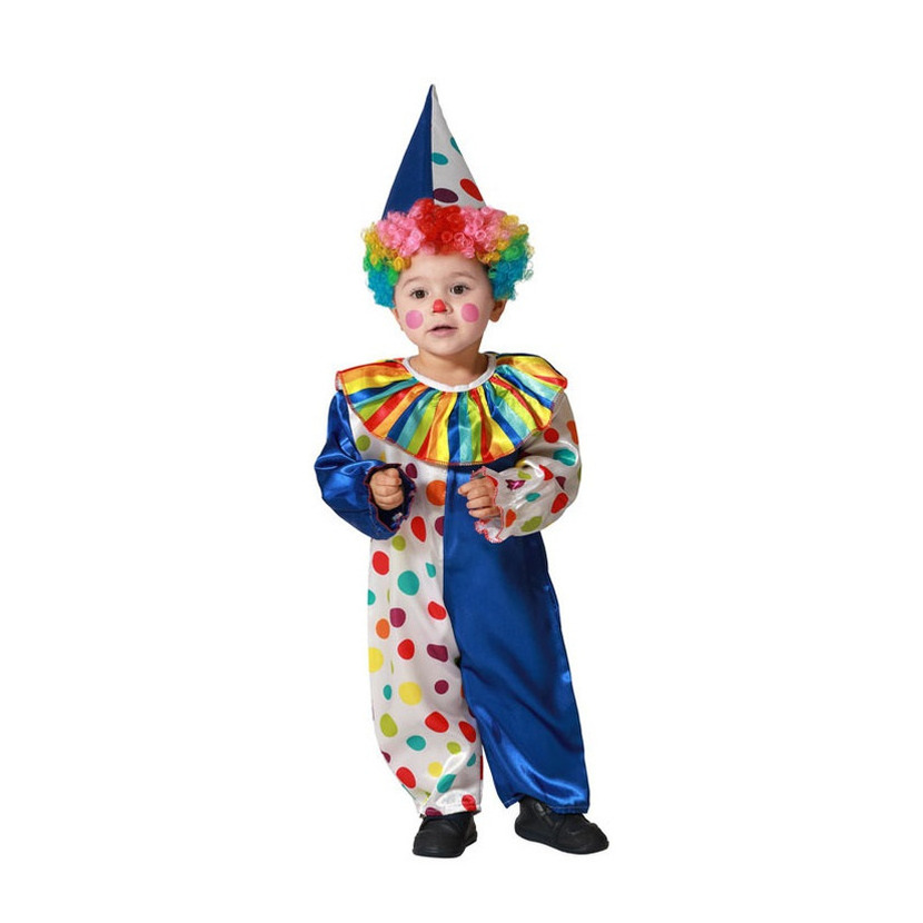 Verkleed set voor peuters - clowntje - multi kleuren - 2-delig - carnaval verkleedkleding 12-24 maanden (80-92) -