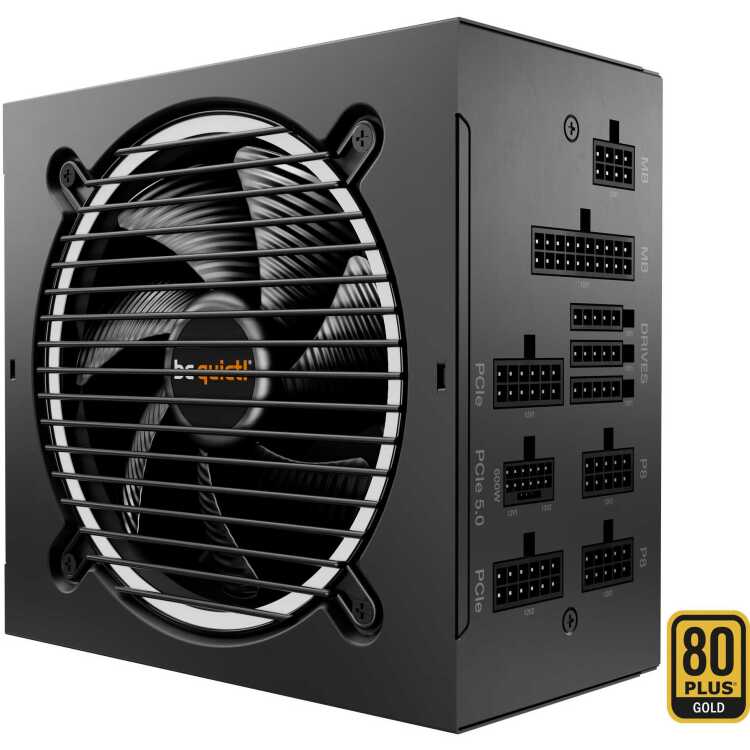 be quiet! Pure Power 12M voeding 5x PCIe, Kabelmanagement
